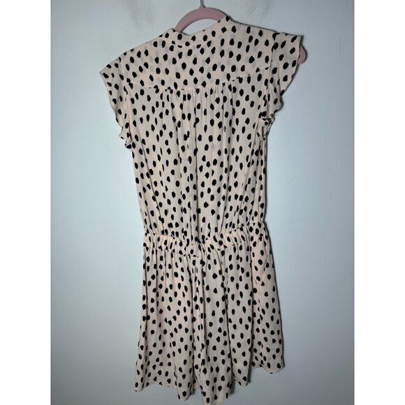 Kate Spade Leopard Dot Crepe Romper Sz 0 - Picture 2 of 3